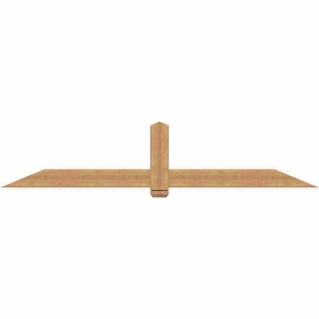 Ekena Millwork Eugene Smooth Timber Gable Bracket, Western Red Cedar, 96"W x 20"H x 1 1/2"D x 5 1/2"F, 5/12 Pitch GBW096X20X0206EUG00SWR